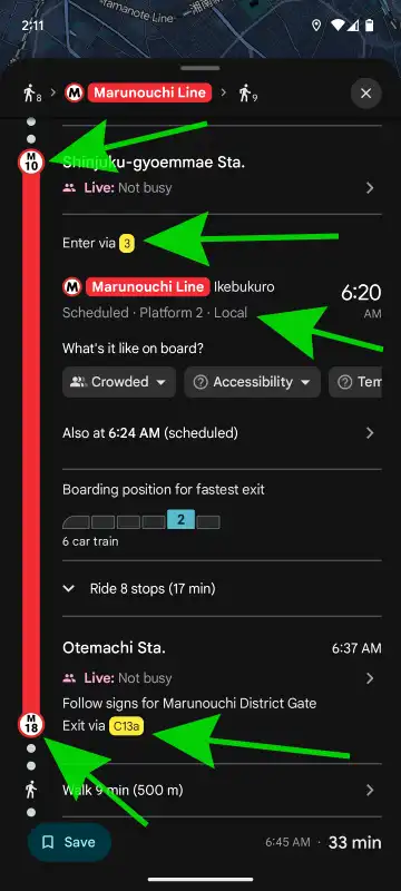 Google Maps example screenshot